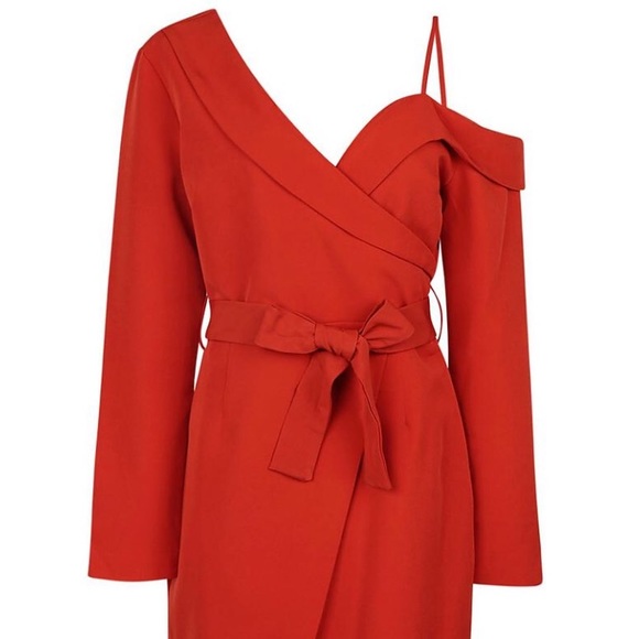 Off The Shoulder Tailored Dress size medium - Picture 2 of 3